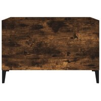 Platenkast 74,5x38x48 cm bewerkt hout gerookt eikenkleurig 5