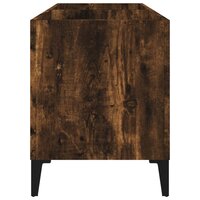 Platenkast 74,5x38x48 cm bewerkt hout gerookt eikenkleurig 6