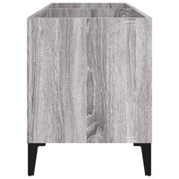 Platenkast 74,5x38x48 cm bewerkt hout grijs sonoma eikenkleurig 6