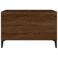 Platenkast 74,5x38x48 cm bewerkt hout bruin eikenkleur 5