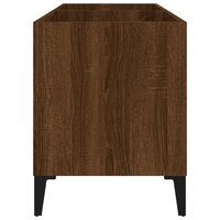 Platenkast 74,5x38x48 cm bewerkt hout bruin eikenkleur 6