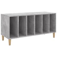 Platenkast 100x38x48 cm bewerkt hout betongrijs 2