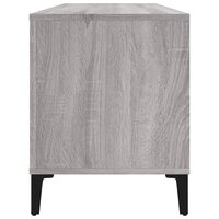 Platenkast 100x38x48 cm bewerkt hout grijs sonoma eikenkleurig 6