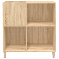 Platenkast 84,5x38x89 cm bewerkt hout sonoma eikenkleurig 5