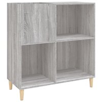 Platenkast 84,5x38x89 cm bewerkt hout grijs sonoma eikenkleurig 2