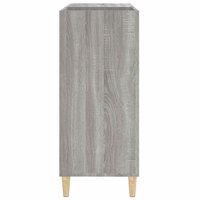 Platenkast 84,5x38x89 cm bewerkt hout grijs sonoma eikenkleurig 6