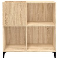 Platenkast 84,5x38x89 cm bewerkt hout sonoma eikenkleurig 5