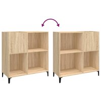 Platenkast 84,5x38x89 cm bewerkt hout sonoma eikenkleurig 7