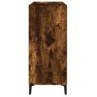 Platenkast 84,5x38x89 cm bewerkt hout gerookt eikenkleurig 6