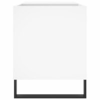 Platenkast 85x38x48 cm bewerkt hout wit 5