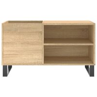 Platenkast 85x38x48 cm bewerkt hout sonoma eikenkleurig 4