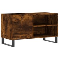 Platenkast 85x38x48 cm bewerkt hout gerookt eikenkleurig 2