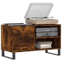 Platenkast 85x38x48 cm bewerkt hout gerookt eikenkleurig 3