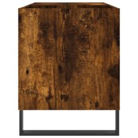 Platenkast 85x38x48 cm bewerkt hout gerookt eikenkleurig 5