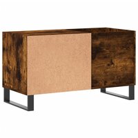 Platenkast 85x38x48 cm bewerkt hout gerookt eikenkleurig 6