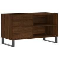 Platenkast 85x38x48 cm bewerkt hout bruin eikenkleur 2