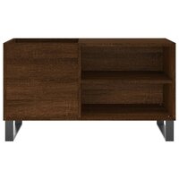 Platenkast 85x38x48 cm bewerkt hout bruin eikenkleur 4