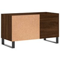 Platenkast 85x38x48 cm bewerkt hout bruin eikenkleur 6