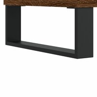 Platenkast 85x38x48 cm bewerkt hout bruin eikenkleur 7