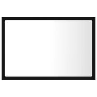 Badkamerspiegel LED 60x8,5x37 cm acryl zwart 3