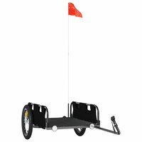 Fietstrailer oxford stof en ijzer zwart 2