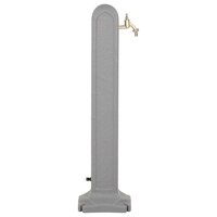 Waterzuil met kraan steen-look lichtgrijs 4