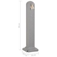 Waterzuil met kraan steen-look lichtgrijs 7