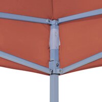 Partytentdak 270 g/m&sup2; 3x3 m terracotta 4