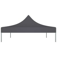 Partytentdak 270 g/m&sup2; 4,5x3 m antracietkleurig 4