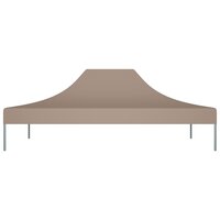 Partytentdak 270 g/m&sup2; 4,5x3 m taupe 3