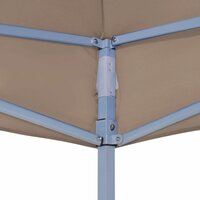 Partytentdak 270 g/m&sup2; 4,5x3 m taupe 5