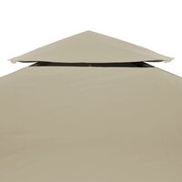 Vervangend tentdoek prieel 310 g/m&sup2; 3x3 m beige 3