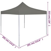Vouwtent pop-up 3x3 m antraciet 9