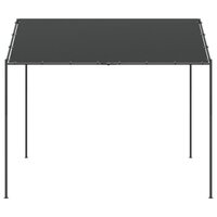 Tuinpaviljoen 3x3 m staal en stof antracietkleurig 3
