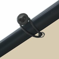 Tuinpaviljoen 3x3 m staal en stof beige 6