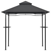 Barbecue paviljoen 240x150x255 cm staal antraciet 3