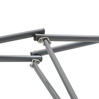 Hangmat met inklapbare standaard blauw 8