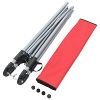 Hangmat met inklapbare standaard rood 9