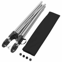 Hangmat met inklapbare standaard zwart 9