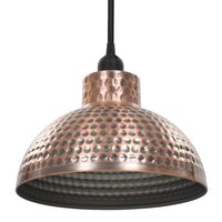 Plafondlampen halve bolvorm koperkleurig 2 st 6