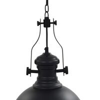 Plafondlamp rond E27 zwart 4