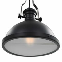 Plafondlamp rond E27 zwart 5
