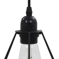 Plafondlamp met diamantvorm 3xE27 zwart 6