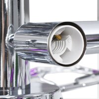 Plafondlamp met acryl kristallen bladarmen voor 5xE14 paars  5