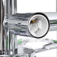 Plafondlamp met acryl kristallen bladarmen voor 5xE14 groen 5