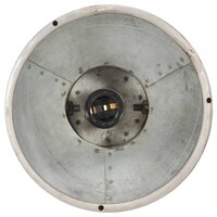 Plafondlamp industrieel E27 mangohout zilverkleurig 7