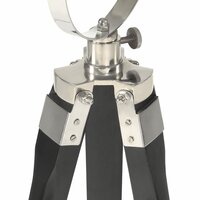 Vloerlamp driepoot 97 cm massief mangohout zwart 10