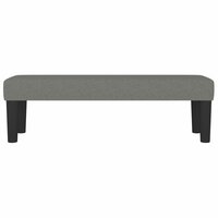 Bankje 100x30x30 cm stof donkergrijs 3