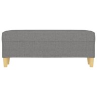 Bankje 100x35x41 cm stof donkergrijs 3