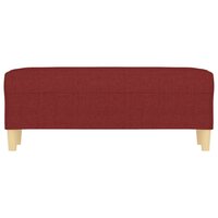 Bankje 100x35x41 cm stof wijnrood 3